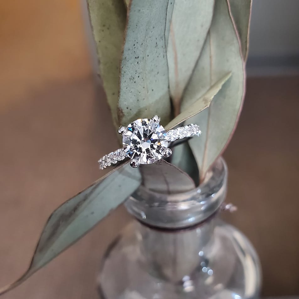 Classic Accented Engagement Ring