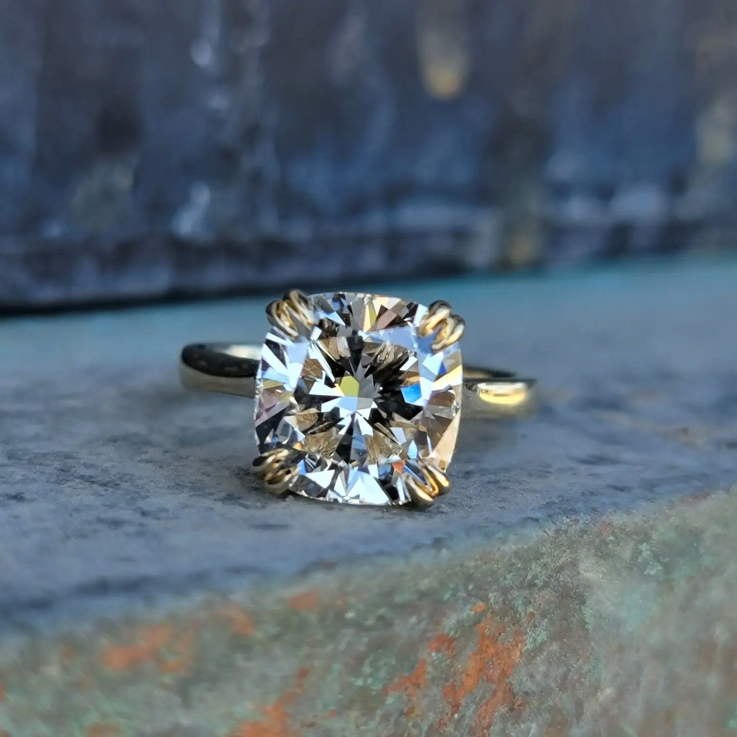 Cathedral Setting Diamond Ring