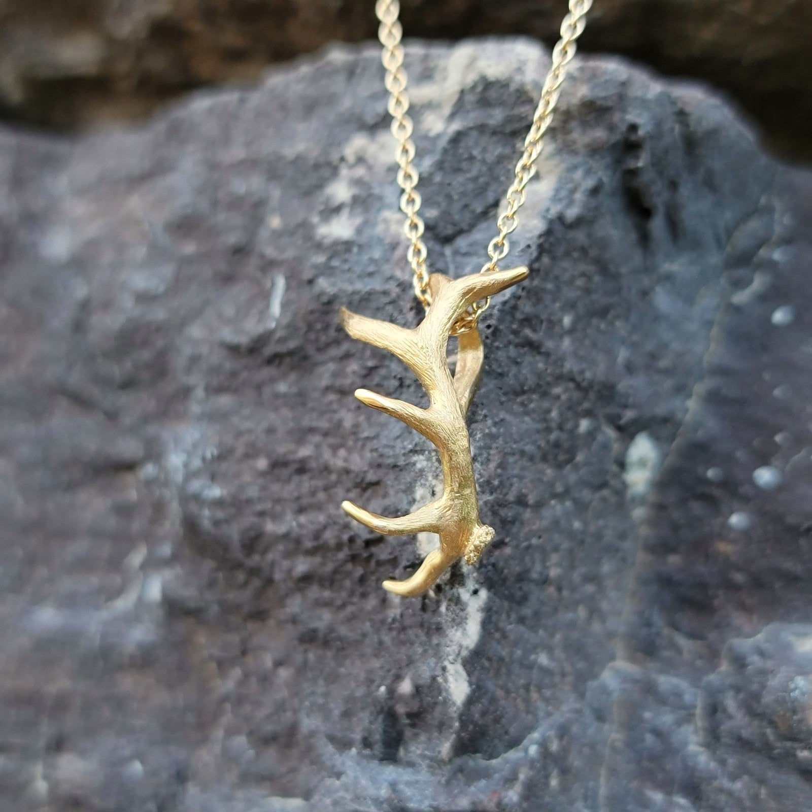 Antler Pendant Necklace