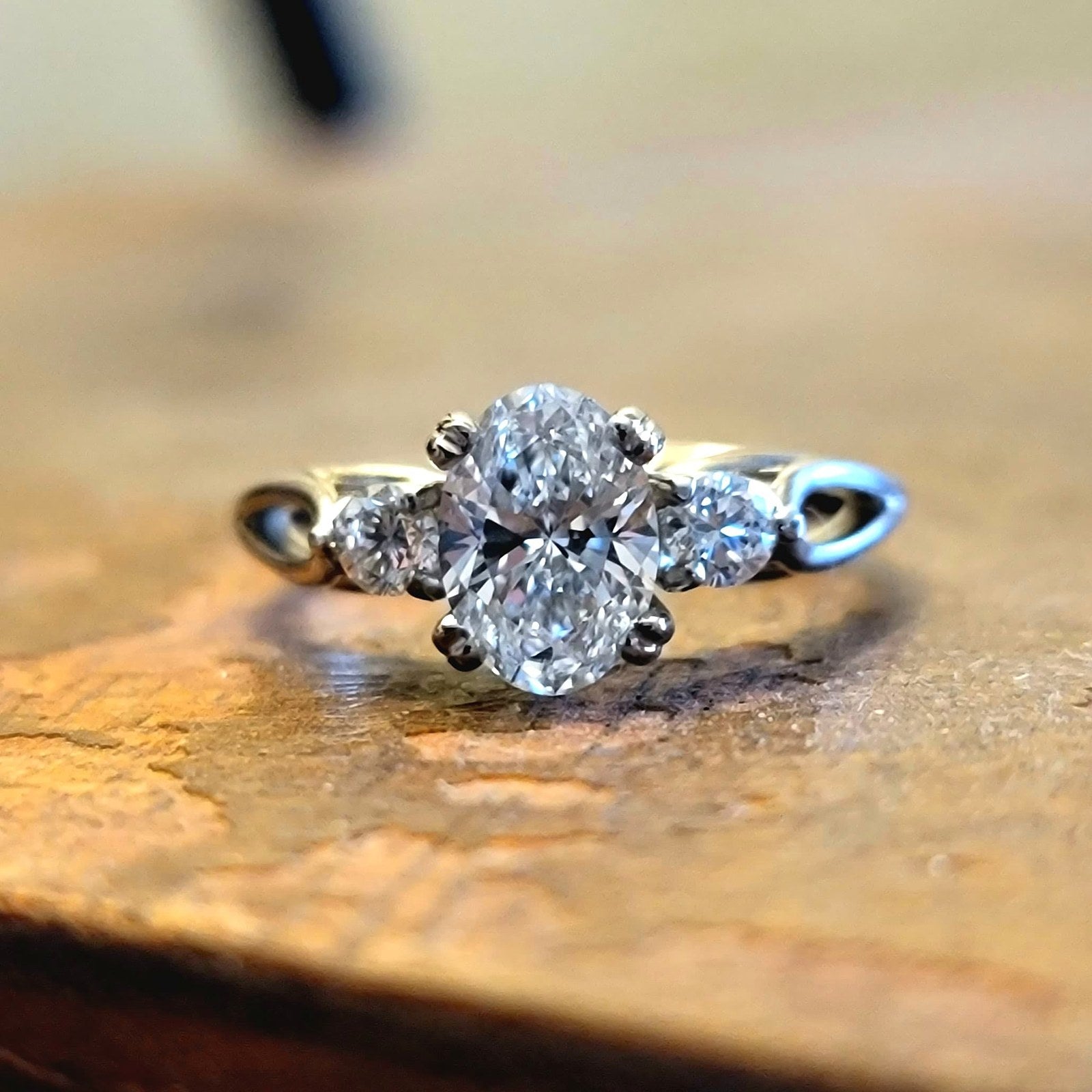 Oval Diamond Engagement Ring