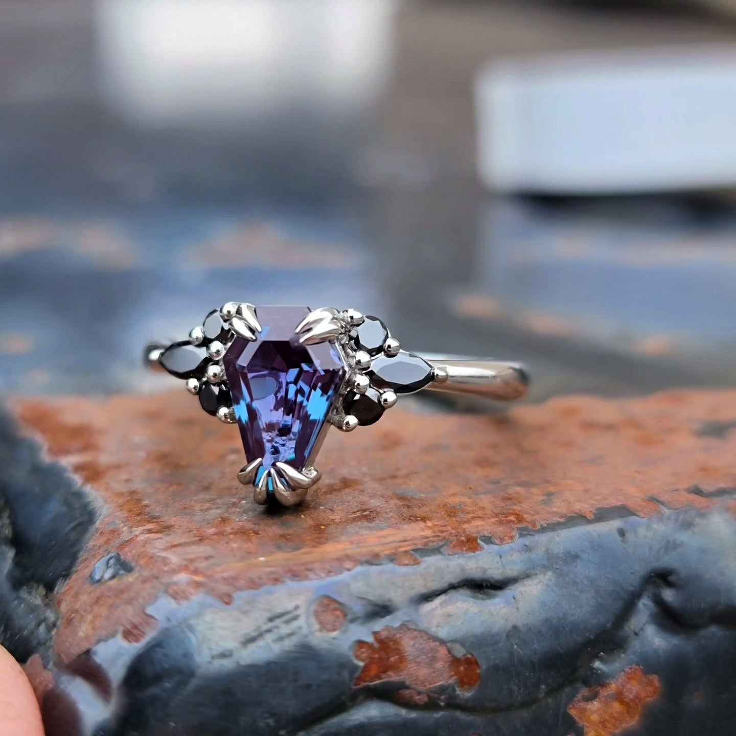 Purple Spinel Ring