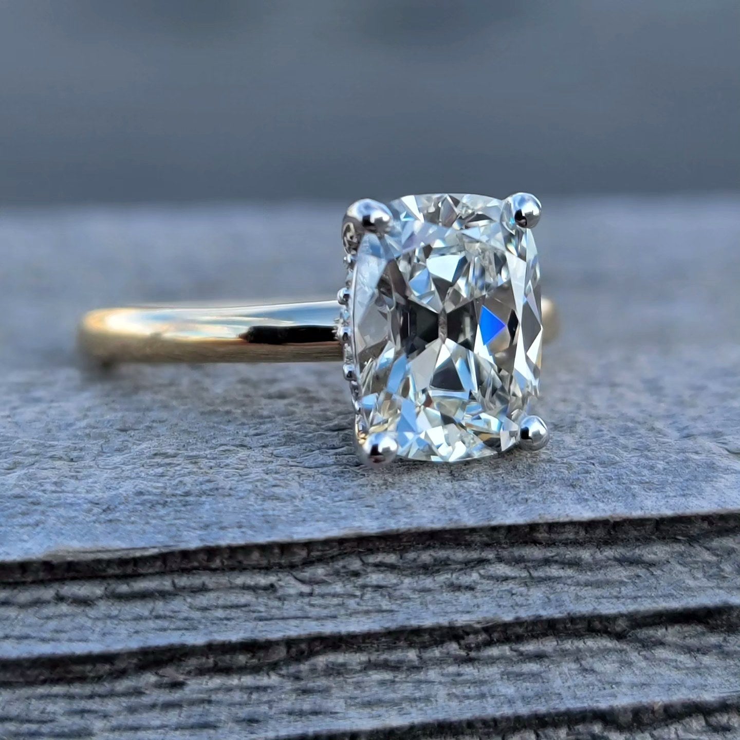 Cushion Cut Diamond Ring